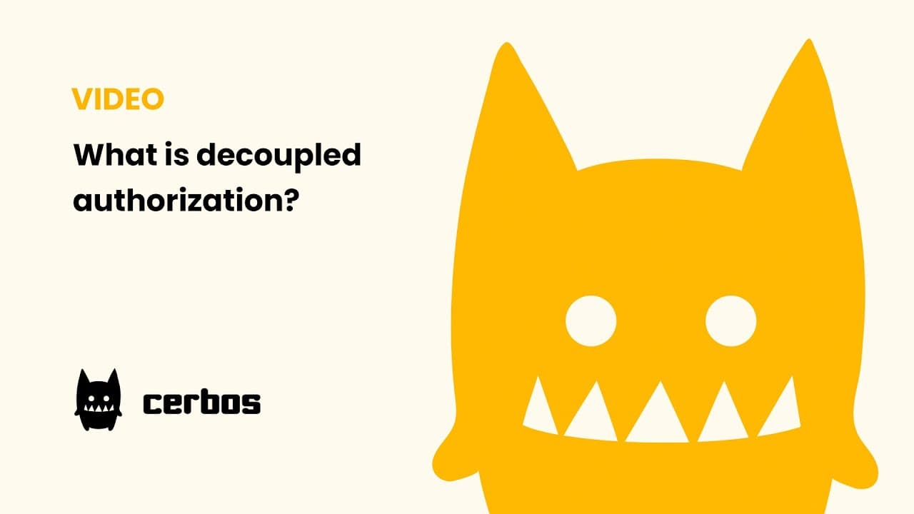 Decoupled authorization with Cerbos